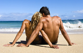 Romantic, Man, Sand, Woman, Beach, Sun, Couple HD wallpaper