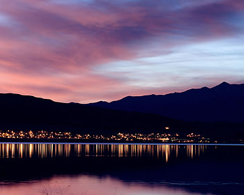 reflects, night, reflection, cool, nature, lake HD wallpaper