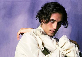 Damiano David, music, moonlight, man, maneskin, singer, eurovision, 2021 HD wallpaper