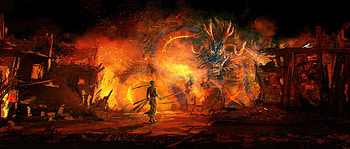 Zoro Vs Kaido, zoro-roronoa, kaido, one-piece, anime, dragon, artist, artwork, digital-art, artstation HD wallpaper