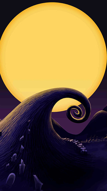 The Nightmare Before Christmas, Android , Halloween town, Hauntingly beautiful HD phone wallpaper