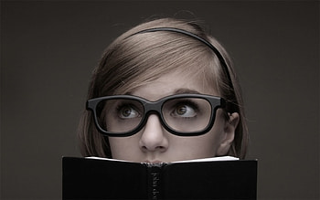 Glasses School Girl, glasses, girl HD wallpaper