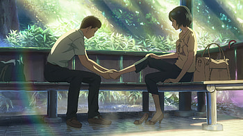 Takao and Yukari, Makoto Shinkai HD wallpaper