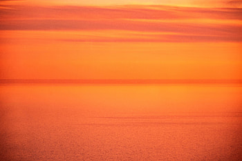 Nature, Sunset, Sky, Sea, Pink, Glare HD wallpaper
