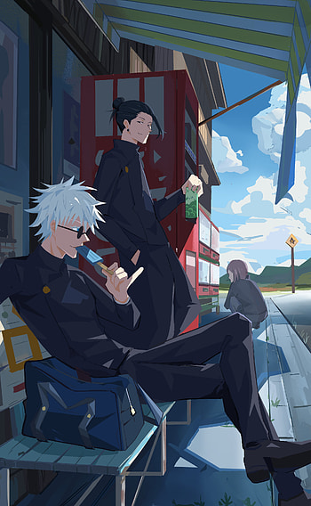 Gojo & Geto Chill: Jujutsu Kaisen Anime Vibes, Satoru Gojo, Suguru Geto, Anime, Jujutsu Kaisen, Gojo & Geto HD phone wallpaper