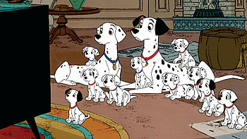 101 Dalmatians , Cartoon HQ, Classic animated film, Artistic design HD wallpaper