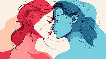 Romantic Couple Silhouette - Valentine's Day, couple, holiday, Valentine's Day HD wallpaper