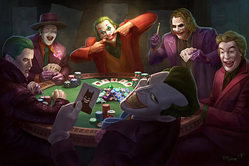 Joker Poker , joker, superheroes, artwork, artist, digital-art HD wallpaper