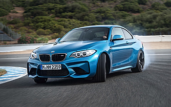 BMW M2 Drift Race Tracks, drifting-cars, cars, drift, tires, smoke, bmw HD wallpaper