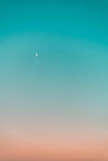 Nature, Sky, Moon, Minimalism, Gradient HD phone wallpaper