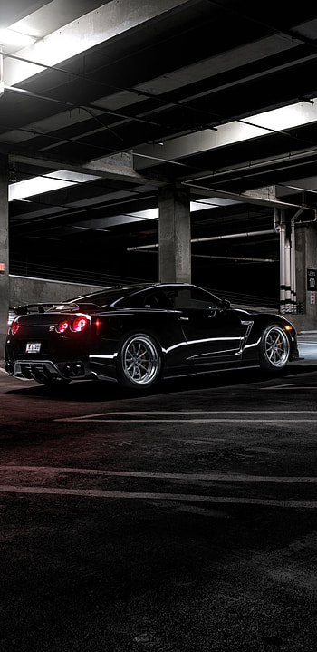 Black Nissan GT-R , Bold and stealthy, Powerful presence, Make a statement HD phone wallpaper