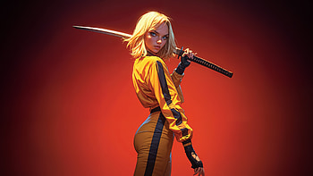 Canary Crusader, artist, artwork, art, digital-art, ai HD wallpaper