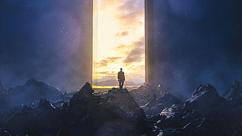 Escaping Reality, alone, artist, artwork, digital-art, artstation HD wallpaper