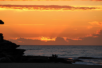 Nature, Sunset, Sea, Friendship, Silhouette, Friends HD wallpaper