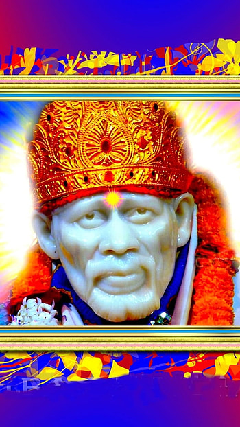 Sai Baba , Colorful Background, colorful, background HD phone wallpaper