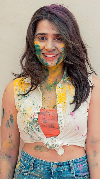 Apoorva alex, happy holi HD phone wallpaper