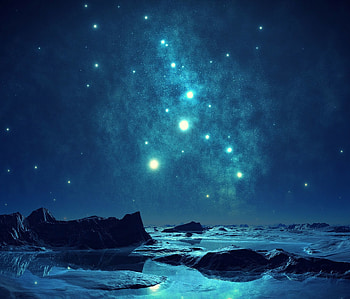 Nature, Stars, Night, Shine, Brilliance, Irregularities HD wallpaper