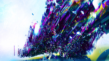 Abstract Descending Shapes, abstract, digital-art, artist, artwork, behance HD wallpaper