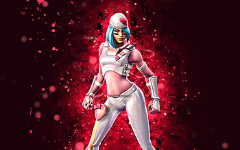 Heart Skully, , purple neon lights, Fortnite Battle Royale, Fortnite characters, Heart Skully Skin, Fortnite, Heart Skully Fortnite HD wallpaper