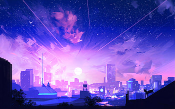 Alone Me On Rooftops, artist, artwork, digital-art, artstation HD wallpaper