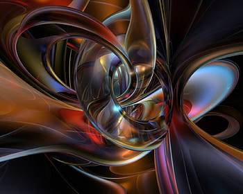 Abstract, Form, Color, Glass, Figure, Compound HD wallpaper