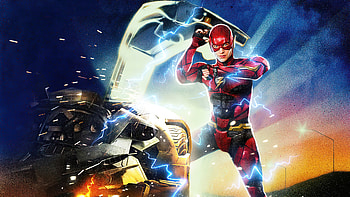 Ezra Miller Flash , flash, superheroes, artwork, artist, artstation HD wallpaper