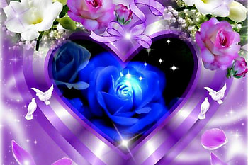 Heart and Roses, beautiful, digital, abstract, art HD wallpaper