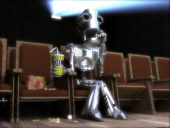 At The Movies, robots, funny HD wallpaper