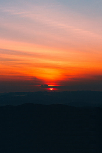 Sunset, minimal, sky, beautiful HD phone wallpaper