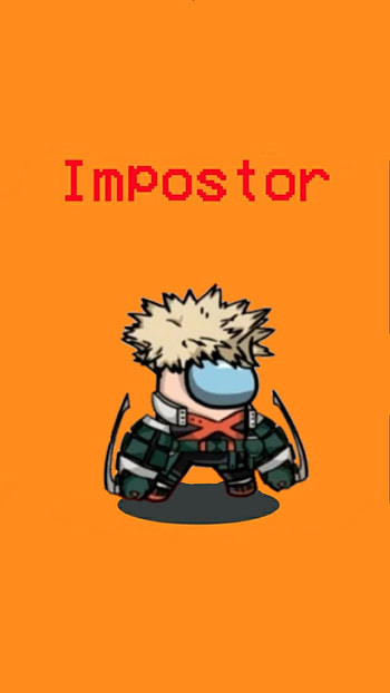 Bakugo Is the Imposter, orange, art, AnimeFreakZ96 HD phone wallpaper