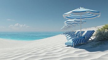 Beach, Summer, Sand HD wallpaper