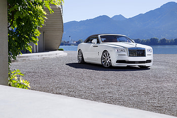 White Rolls Royce Dawn, rolls-royce, cars, white HD wallpaper