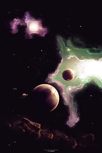 Planets, Universe, Nebula, Galaxy, Asteroids HD phone wallpaper