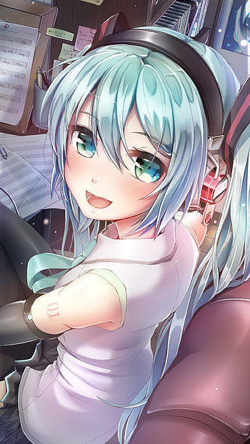 Mint Melody — Hatsune Miku Vocaloid , Hatsune Miku, Anime, Vocaloid HD phone wallpaper