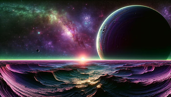 Majestic Planet Rise, planet rise, space, galaxy, planet HD wallpaper