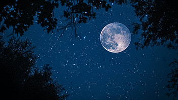 Moonlit Sky: Stunning Ultra, moon, moonlit sky, Stars, Night Sky, nature HD wallpaper