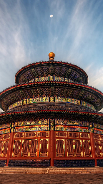 Temple of Heaven, Sky and clouds, Travel destination, Architectural beauty HD phone wallpaper