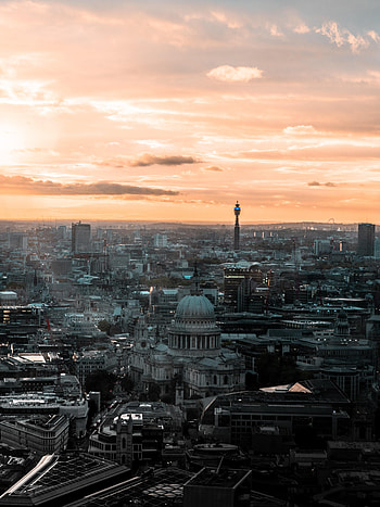 Cities, Great Britain, Architecture, London, City, Building, View From Above, Overview, Review, United Kingdom HD phone wallpaper