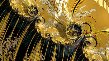 Trippy Psychedelic Fractal, trippy, psychedelic, trance, black, yellow, Abstract, fractal, abstract black HD wallpaper