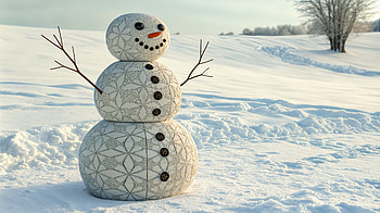 Charming Snowman in Stunning Ultra, snowman, winter, snow, holiday HD wallpaper