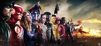 Dc Cw All Superheroes, arrow, flash, supergirl, sara-lance, atom, superman, tv-shows, deviantart, artist, superheroes HD wallpaper