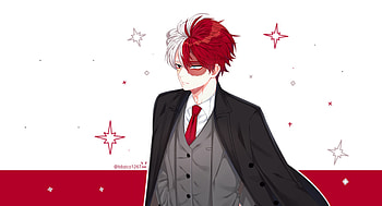 Anime boy, artwork, My Hero Academia, Shoto Todoroki HD wallpaper