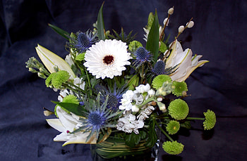 Flowers, Chrysanthemum, Lilies, Bouquet, Composition, Gerbera, Levkoy, Gillyflower, Pussy Willow, Verba HD wallpaper