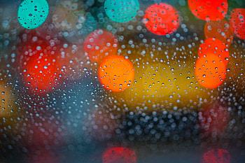 Drops, Macro, Glare, Surface, Glass, Bokeh, Boquet HD wallpaper