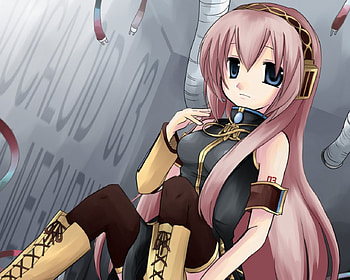 Megurine Luka, Pink, Vocaloid, Cute HD wallpaper