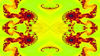 Trippy Psychedelic Fractal, trippy, psychedelic, aesthetic, yellow, red, Abstract, fractal HD wallpaper