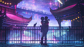 A Night Of Celebration, couple, love, artist, artwork, digital-art HD wallpaper