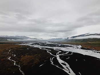 Landscape, Nature, Rivers, Mountains, Clouds, View From Above, Valley HD wallpaper