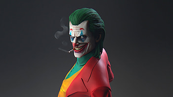 Joker Smoking , joker, supervillain, superheroes, artist, artwork, digital-art HD wallpaper