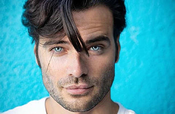 Giulio Berruti, blue, man, face, actor, people HD wallpaper